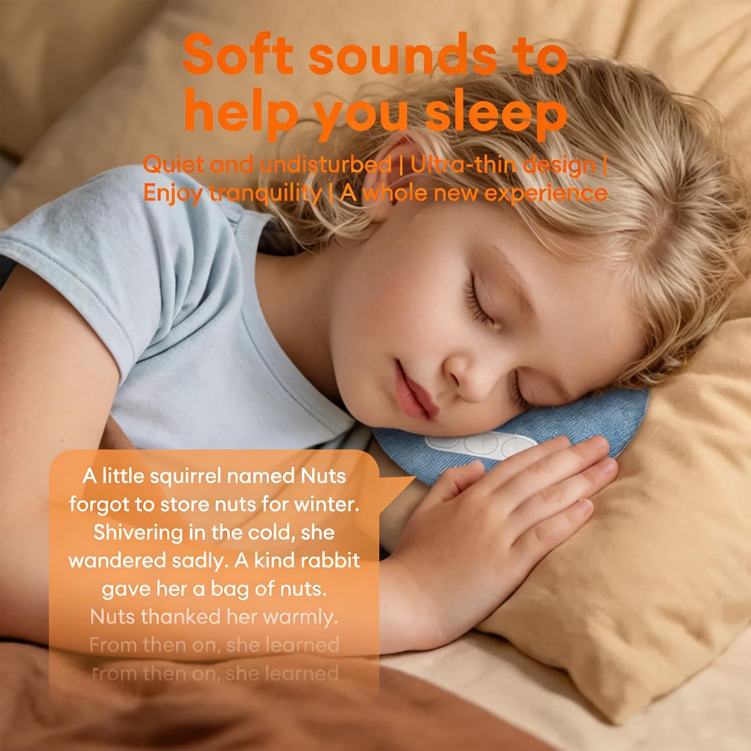 Bluetooth Pillow Speaker With White Noise & Timer