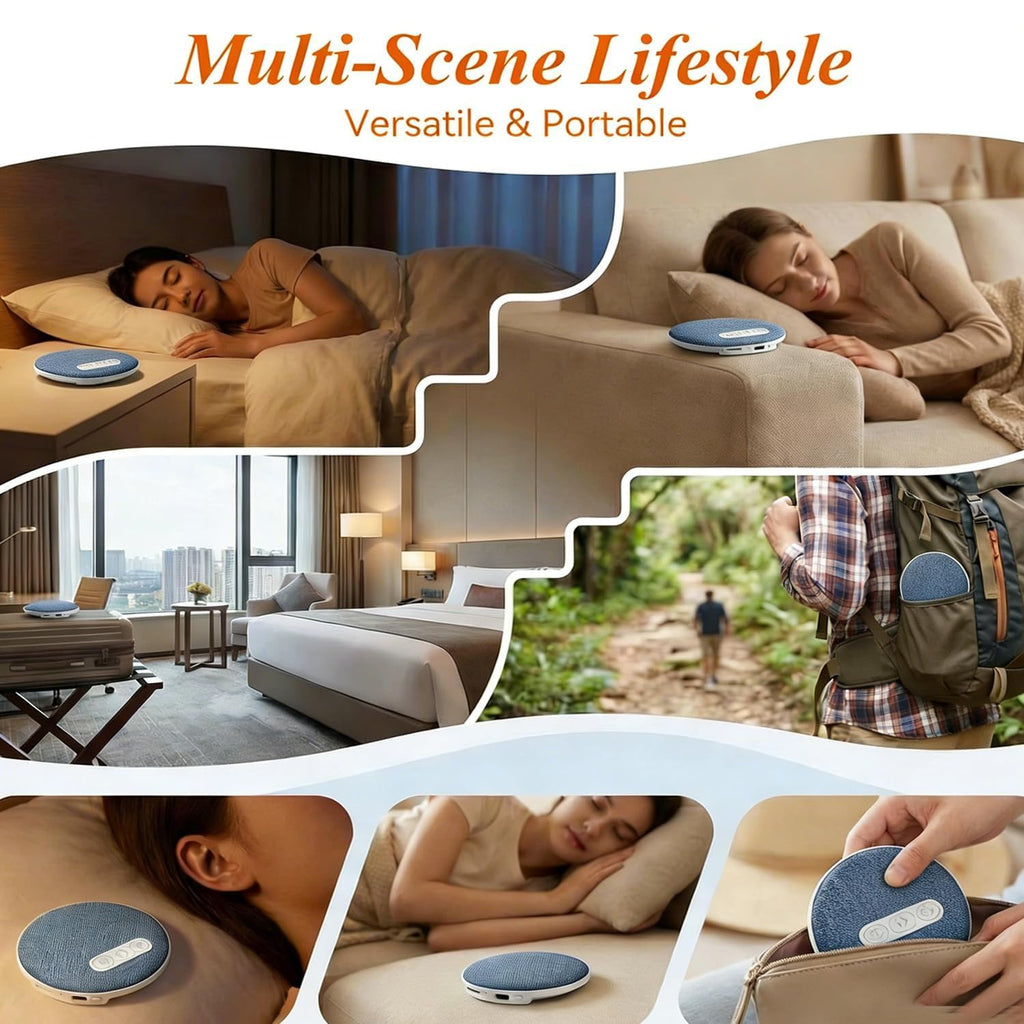 Bluetooth Pillow Speaker With White Noise & Timer